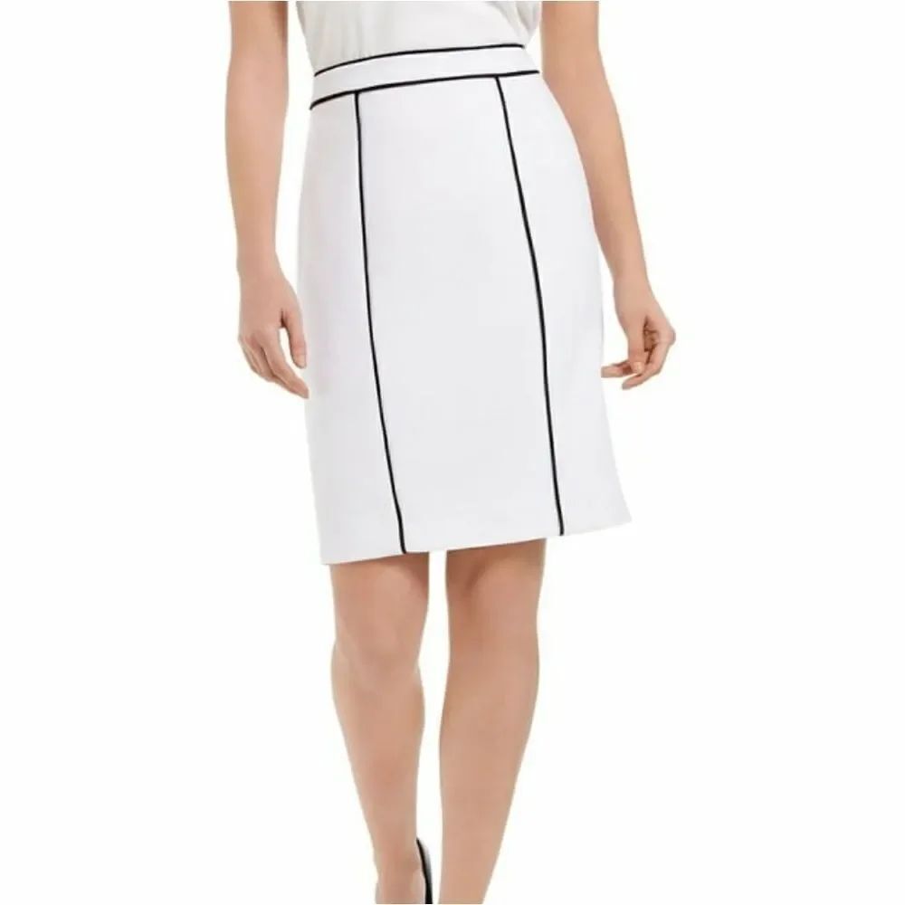 Calvin Klein Contrast Piping Pencil Skirt sz 24W